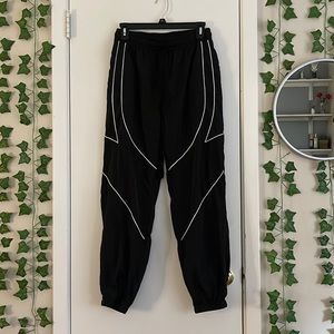 black joggers